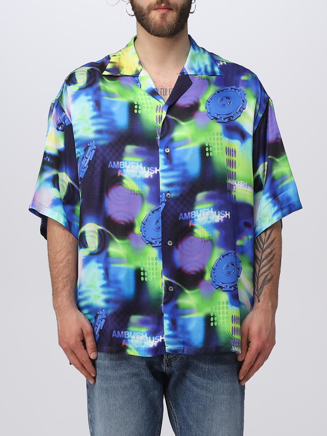 AMBUSH CAMICIA: Camicia Ambush in cotone, Azzurro - Img 1