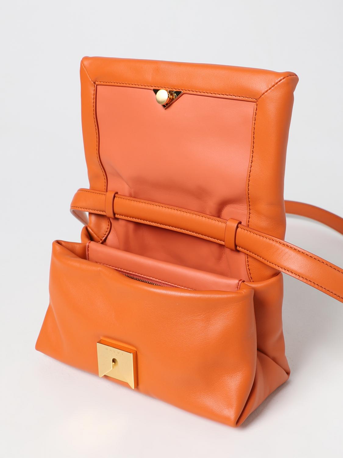 MARNI クロスボディバッグ: ショルダーバッグ レディース Marni, オレンジ - Img 4