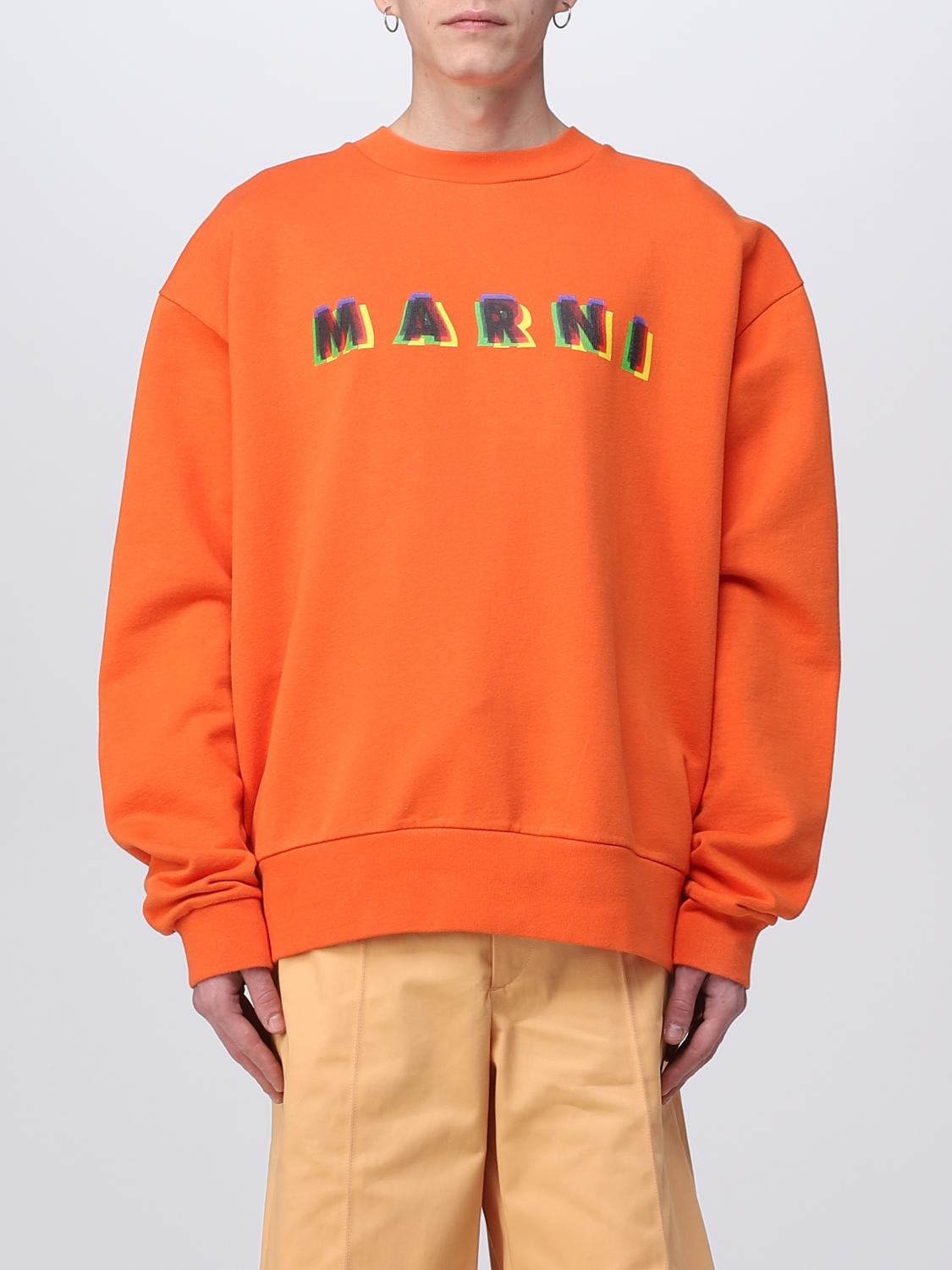 ★MARNI★ Logo Sweatshirt Light Orange FUMU0074P9USCU87L1R31 MARNI: sweatshirt in cotton - Orange | Marni sweatshirt
