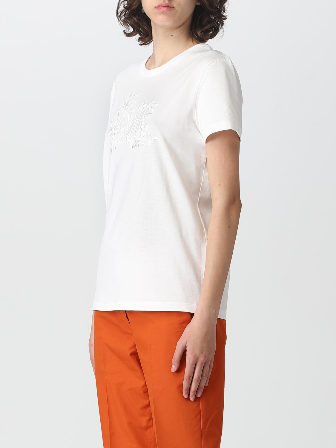 MAX MARA T-SHIRTS: T-shirt Max Mara in cotone, Naturale - Img 4