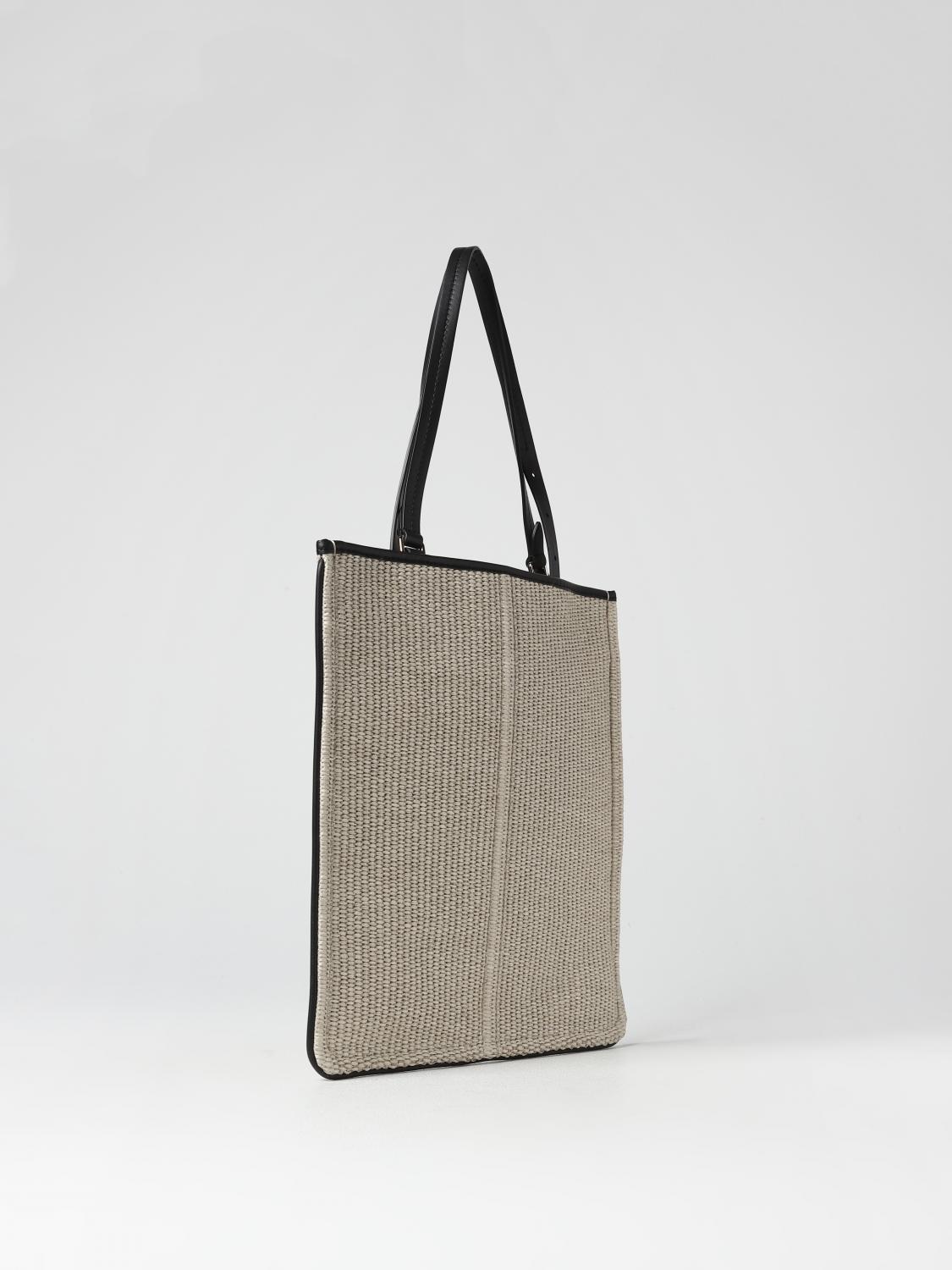 MAX MARA SHOULDER BAG: Max Mara Easy Bag woven raffia bag, Sand - Img 2