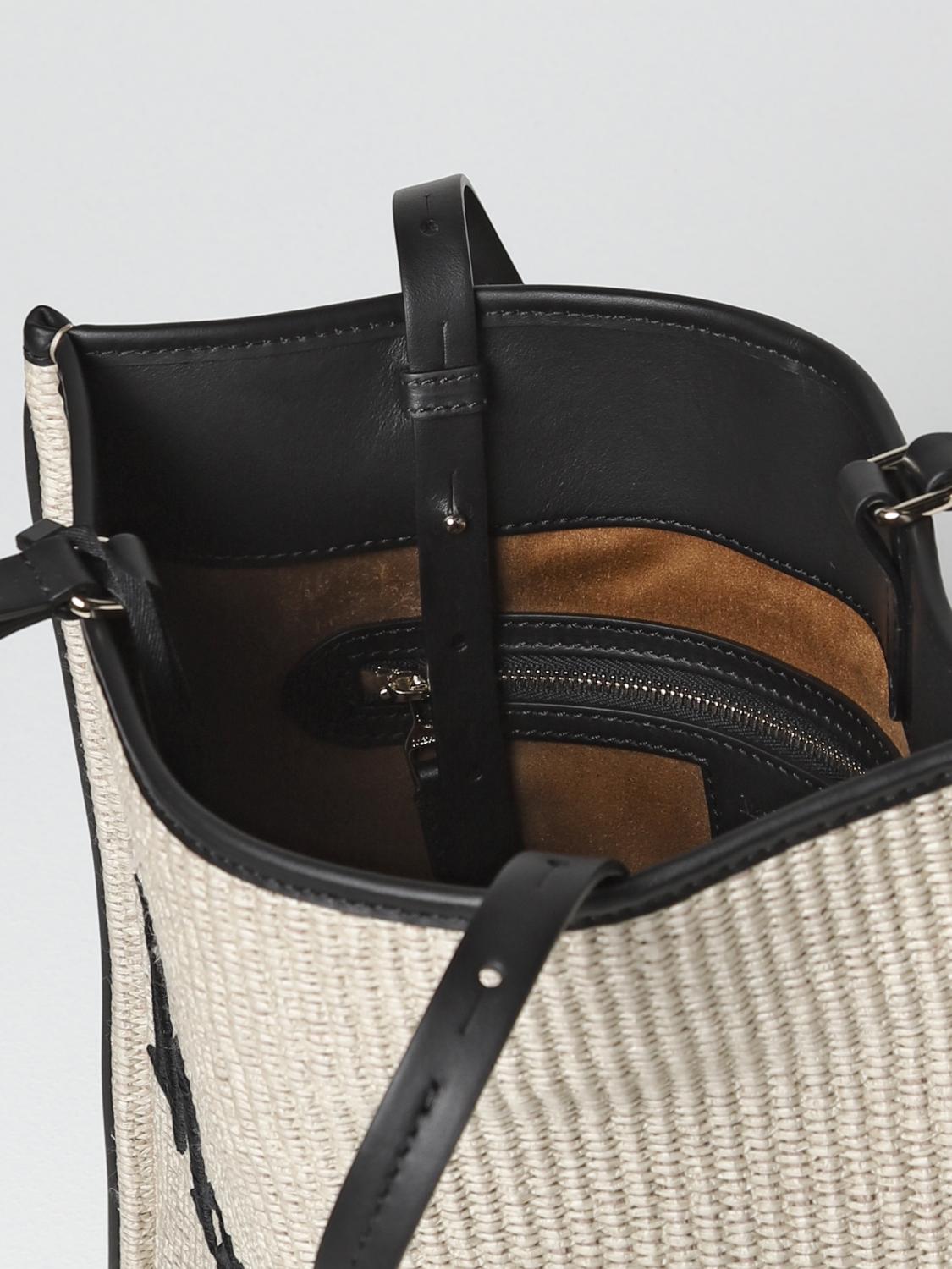 MAX MARA SHOULDER BAG: Max Mara Easy Bag woven raffia bag, Sand - Img 4