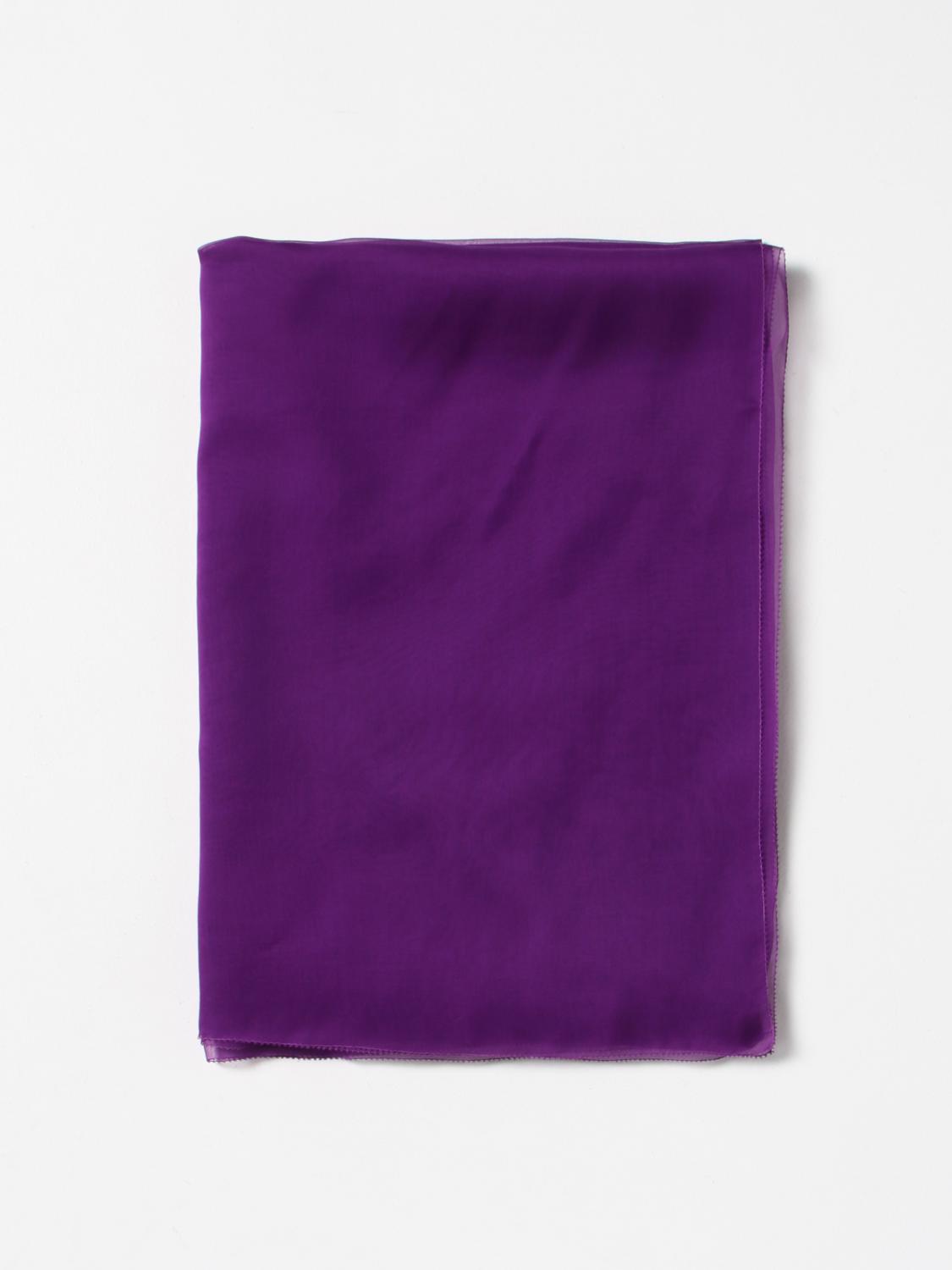 スカーフ MAX MARA Woman Neck scarf Violet 2345410631600 008 Max Mara Outlet: silk scarf - Violet | Max Mara neck scarf