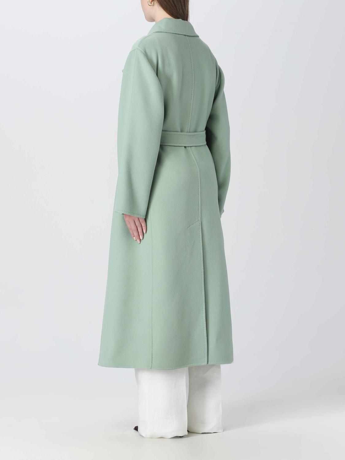 MAX MARA COAT: Max Mara wool and silk coat, Green - Img 3