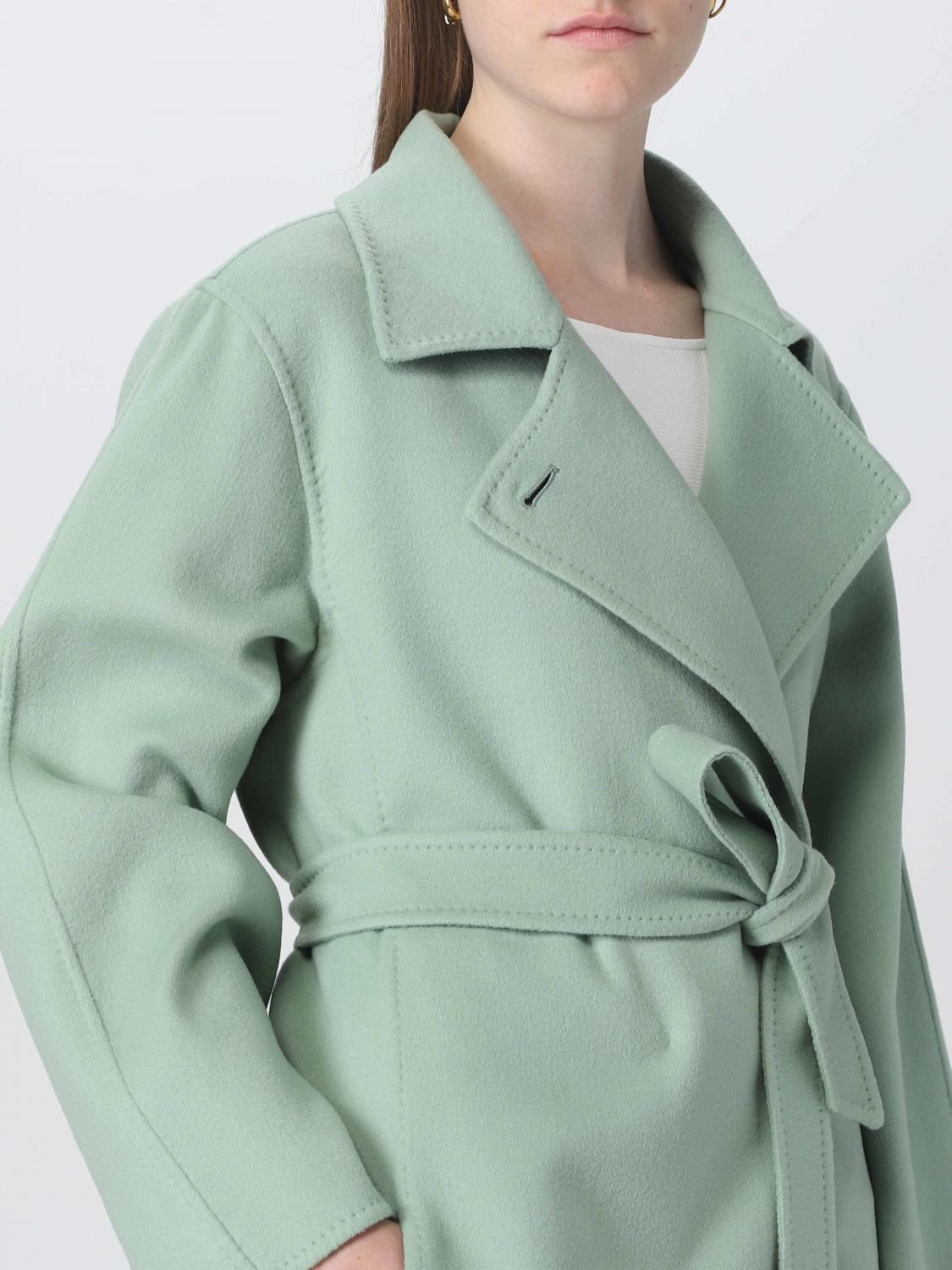 MAX MARA COAT: Max Mara wool and silk coat, Green - Img 5