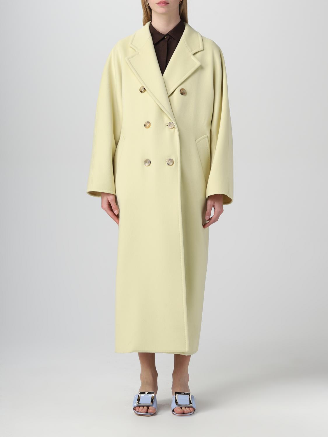 MAX MARA COAT: Max Mara wool and cashmere coat, Yellow - Img 1