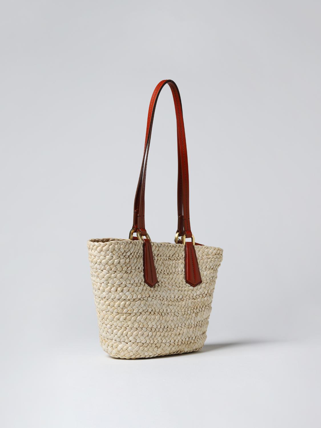 MAX MARA SHOULDER BAG: Max Mara bag woven straw bag, Sand - Img 3
