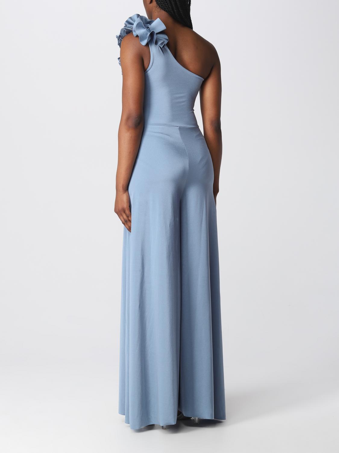 MAYGEL CORONEL TUTA: Tuta Maygel Coronel in tessuto stretch, Azzurro - Img 2