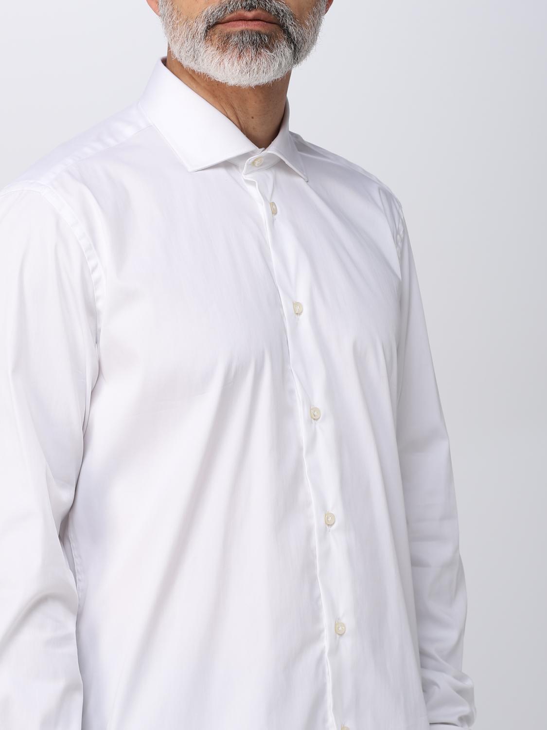 BRIAN DALES CAMICIA: Camicia Brian Dales in misto cotone stretch, Bianco - Img 3