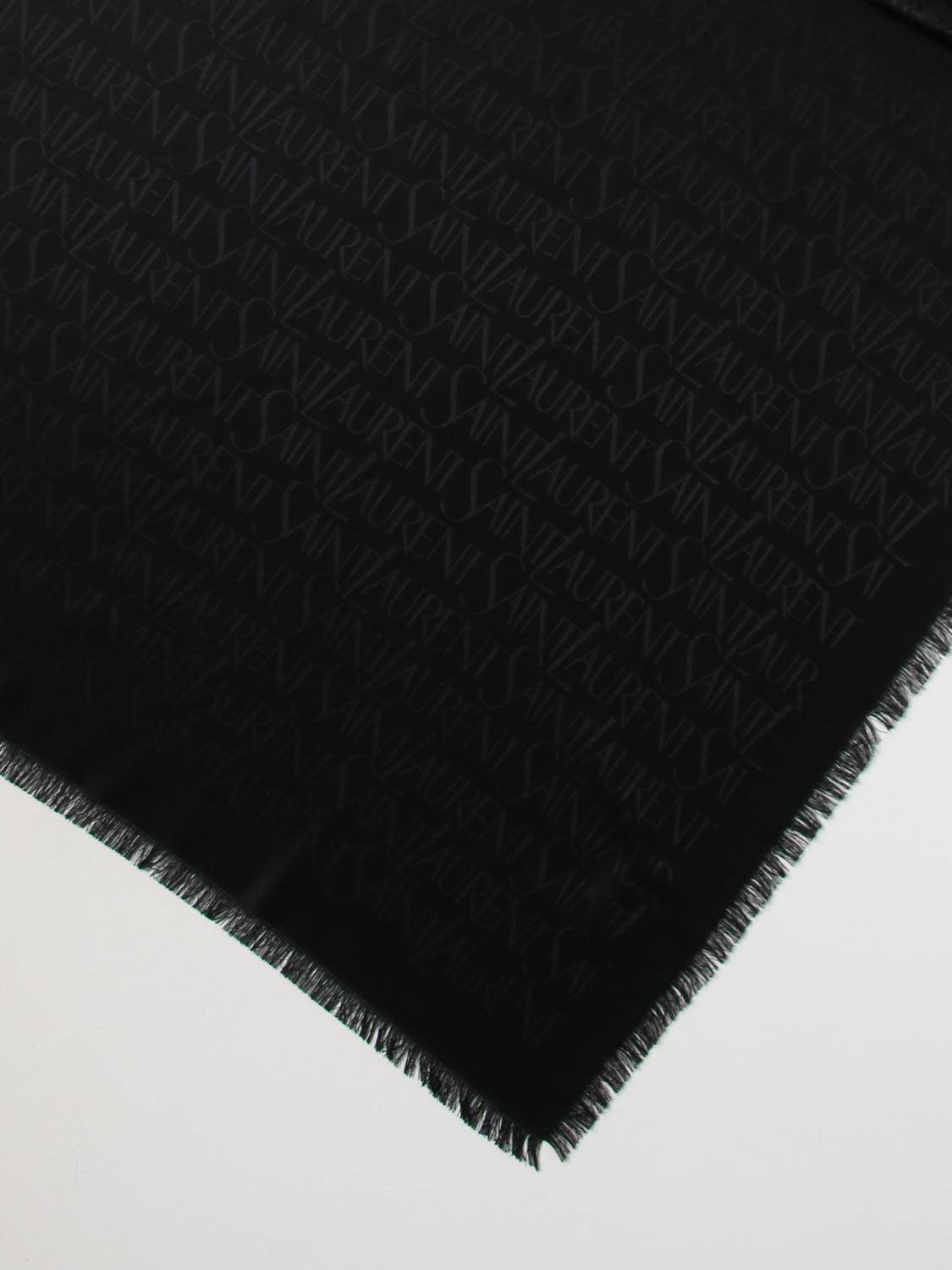 SAINT LAURENT FULAR: Fular mujer Saint Laurent, Negro - Img 3