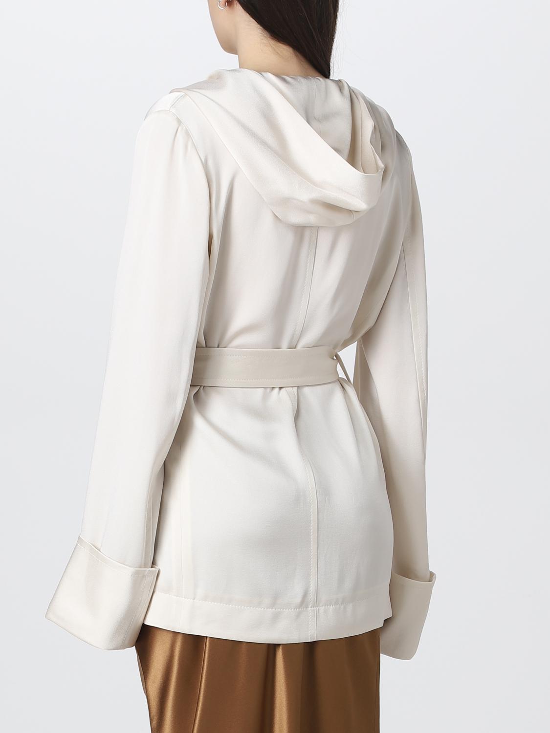 SAINT LAURENT GIACCA: Giacca Saint Laurent in misto viscosa, Panna - Img 3