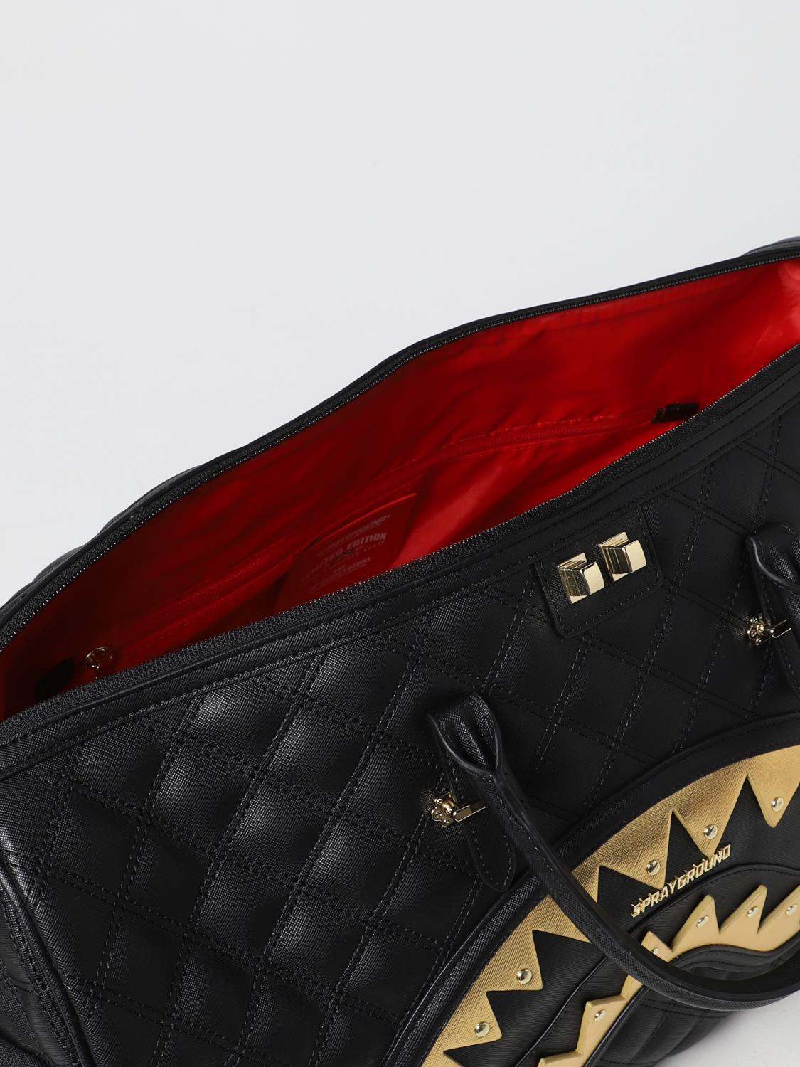 SPRAYGROUND VALIGIA: Borsa uomo Sprayground, Nero - Img 4