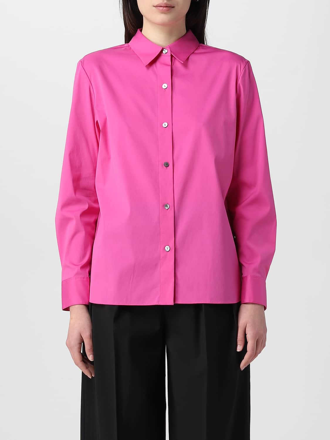 THEORY HEMDBLUSE: Hemdbluse damen Theory, Fuchsia - Img 1
