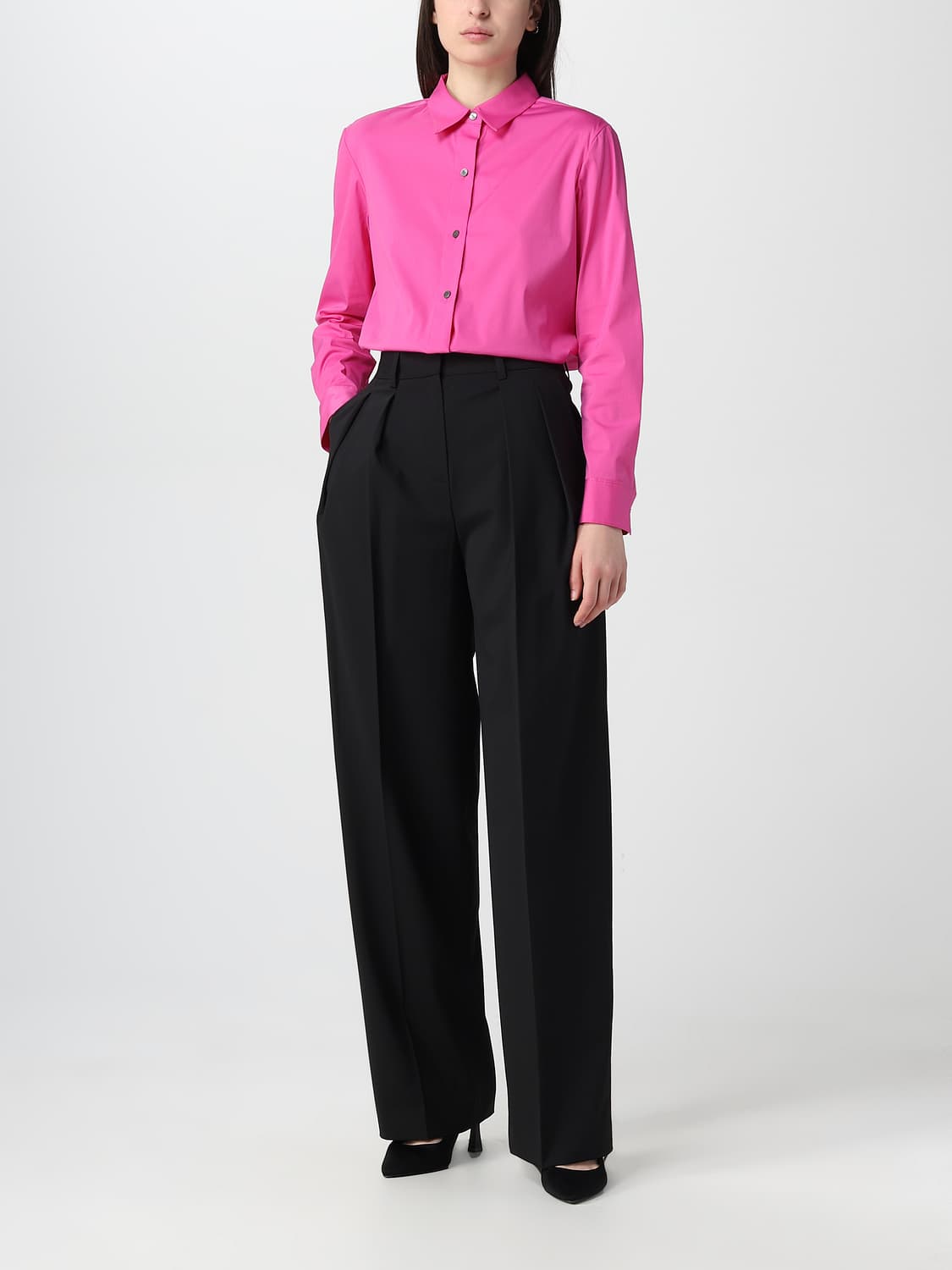 THEORY HEMDBLUSE: Hemdbluse damen Theory, Fuchsia - Img 2