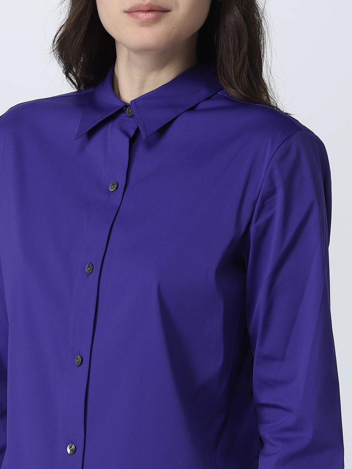 THEORY CAMICIA: Camicia Theory in cotone stretch, Viola - Img 4