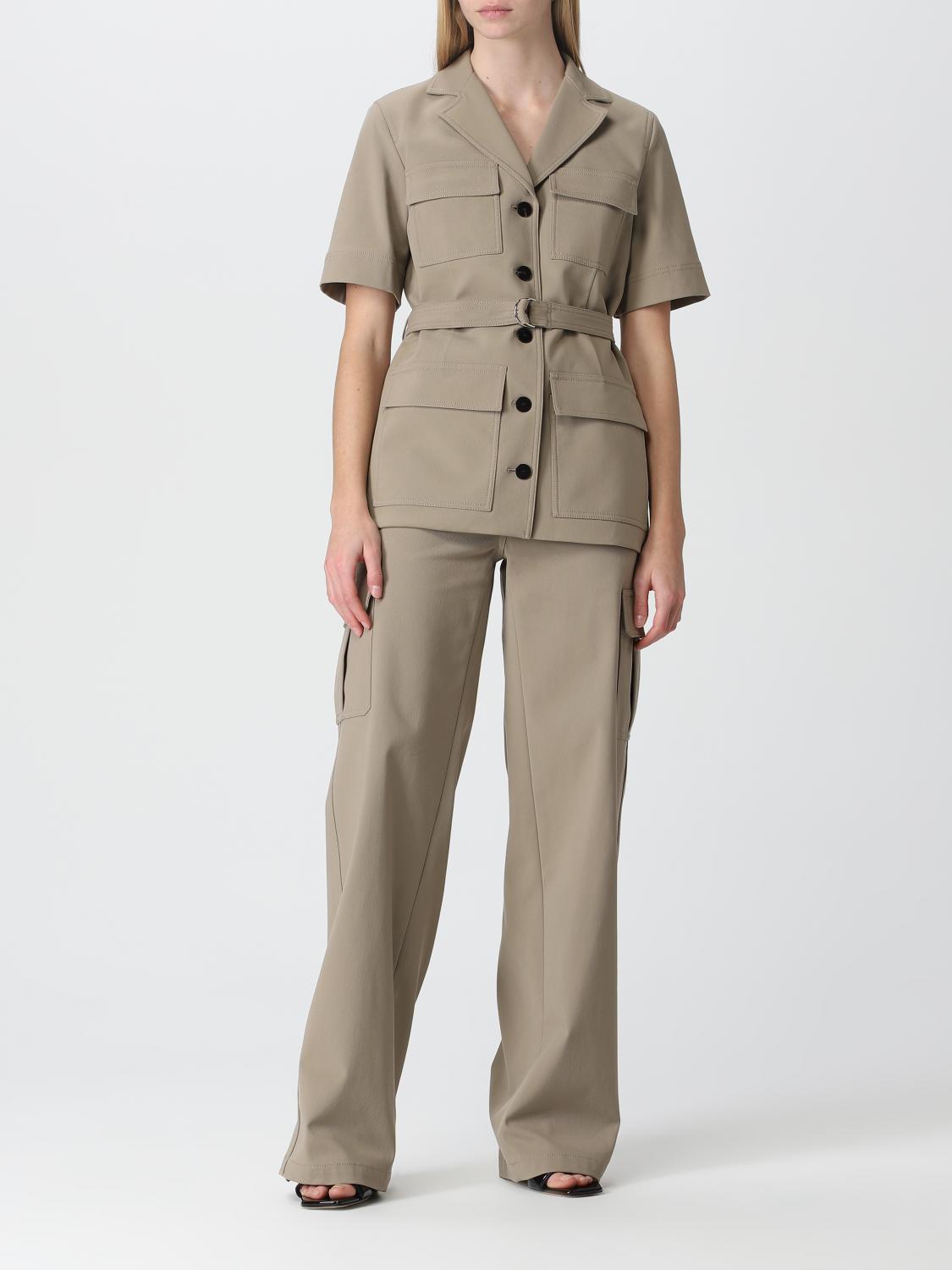 THEORY PANTALONI: Pantalone Thoery in twill, Sabbia - Img 2
