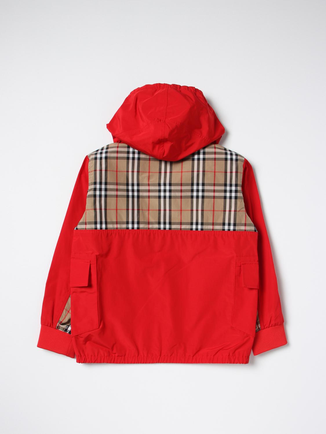 BURBERRY：ジャケット ボーイ - レッド | GIGLIO.COMオンラインの