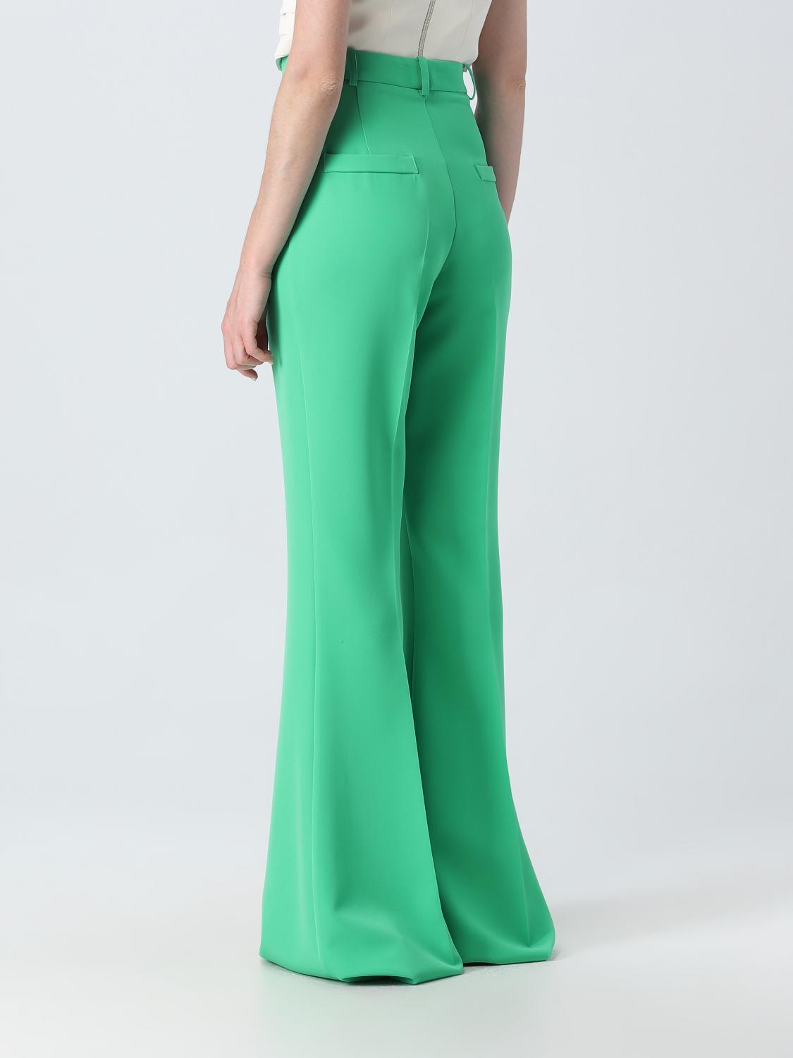 HEBE STUDIO PANTALONI: Pantaloni Hebe Studio in neo crepe stretch, Verde - Img 3