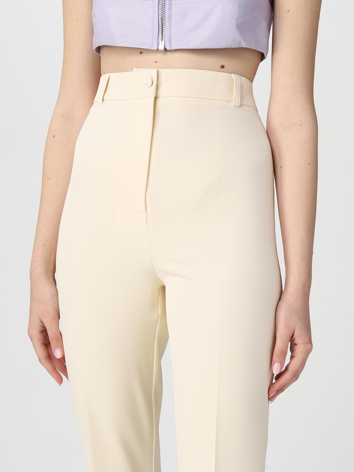 パンツ HEBE STUDIO Woman Pants Cream H223BIPNMFN Cream Muffin Hebe Studio Outlet: Pants woman - Cream | Hebe Studio pants