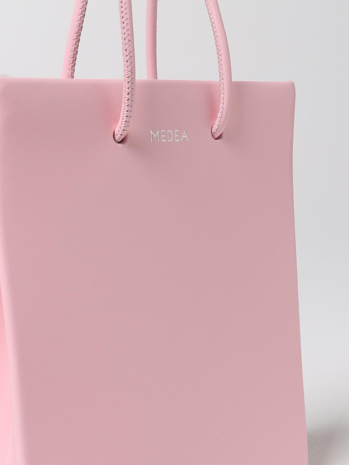 MEDEA BORSA MINI: Borsa Short Medea in pelle, Rosa - Img 3