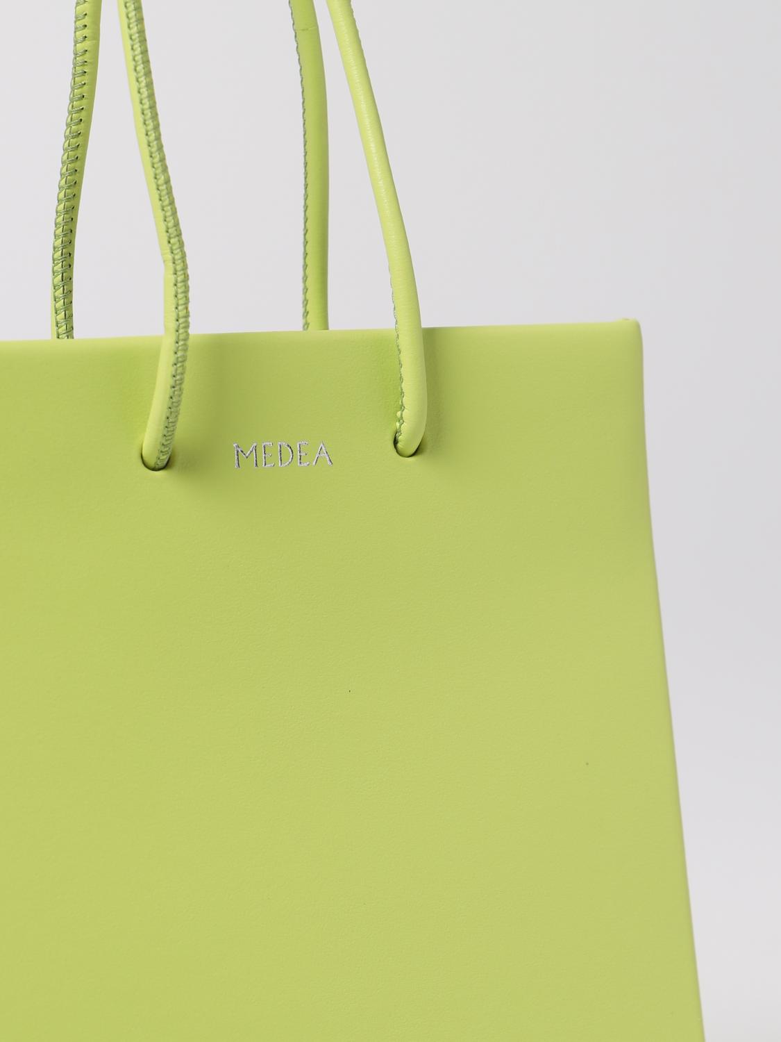 MEDEA BORSA MINI: Borsa Short Medea in pelle, Verde - Img 3