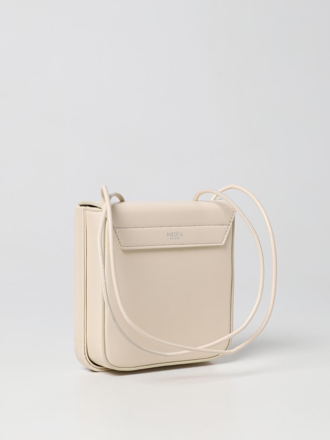 MEDEA BORSA MINI: Borsa Solid Medea in nappa, Panna - Img 2