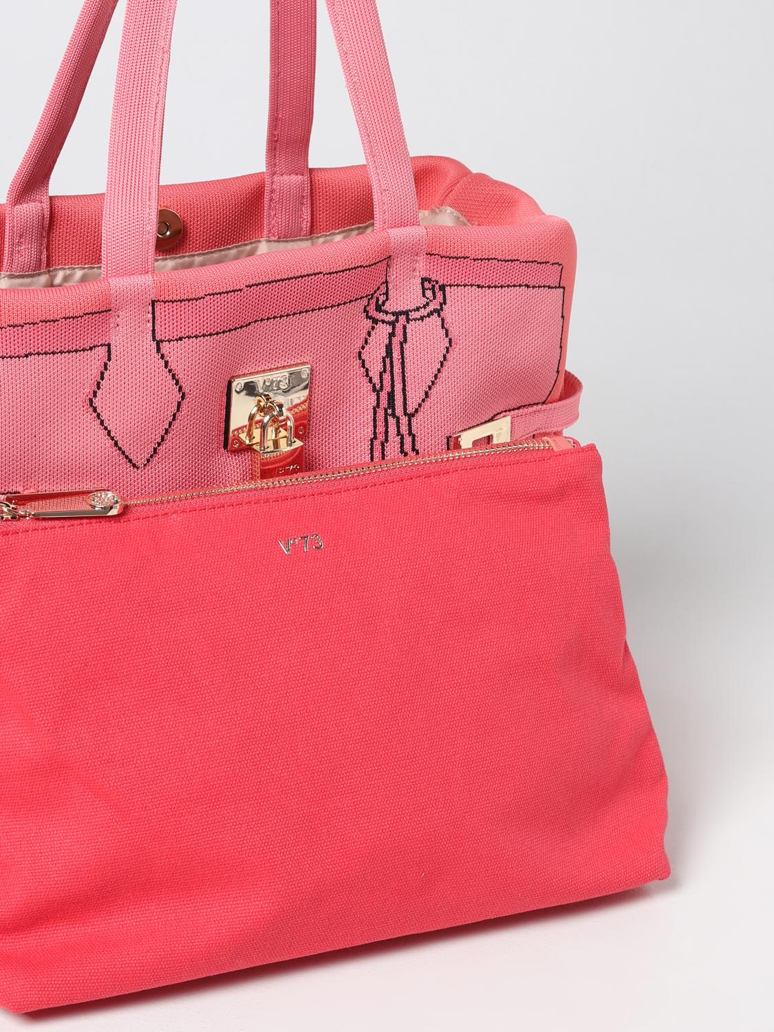 V73: Shoulder bag woman - Coral | V73 tote bags 73BS6UN01