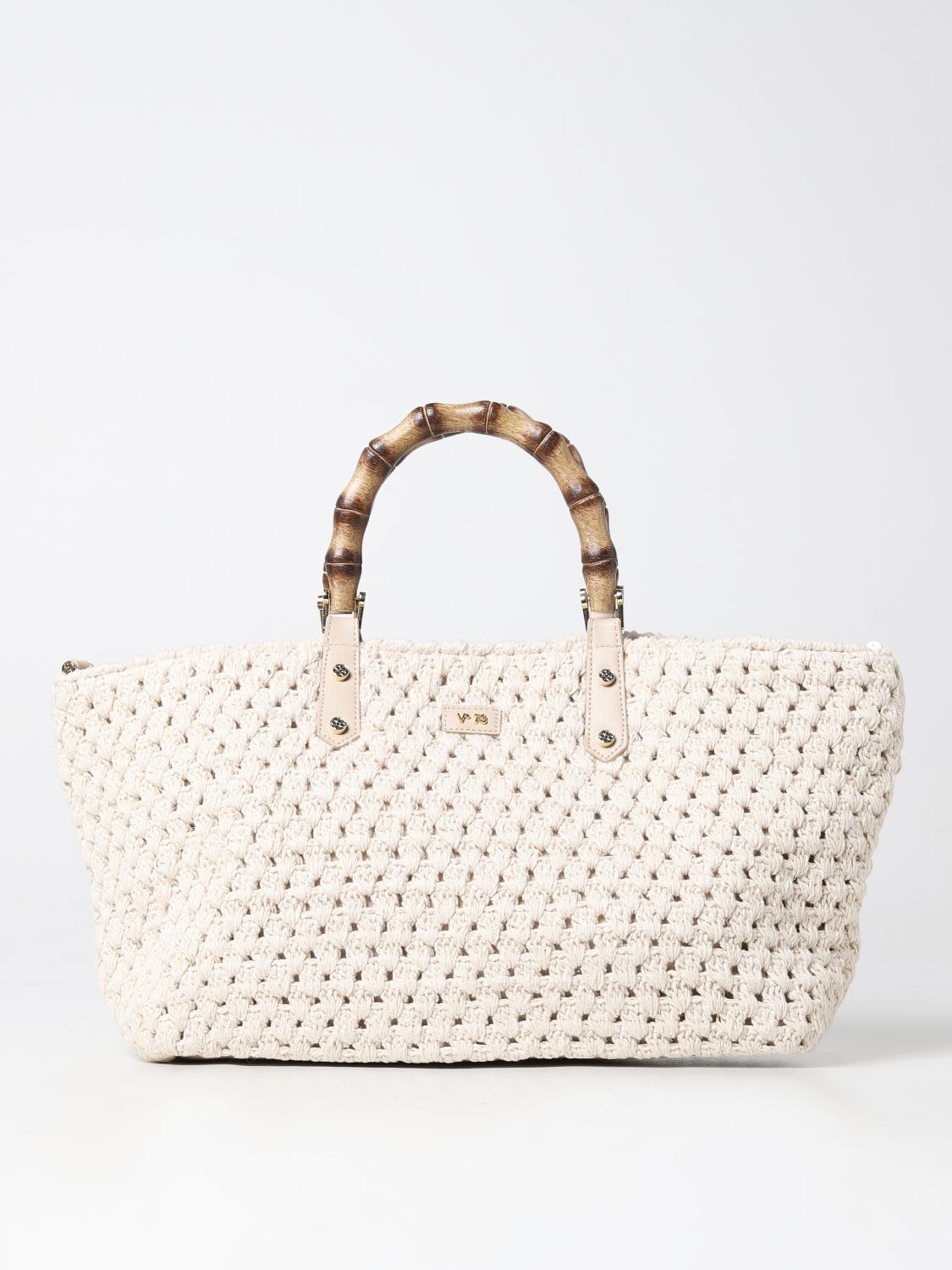 V73 HANDTASCHE: Schultertasche damen V73, Weiß - Img 1