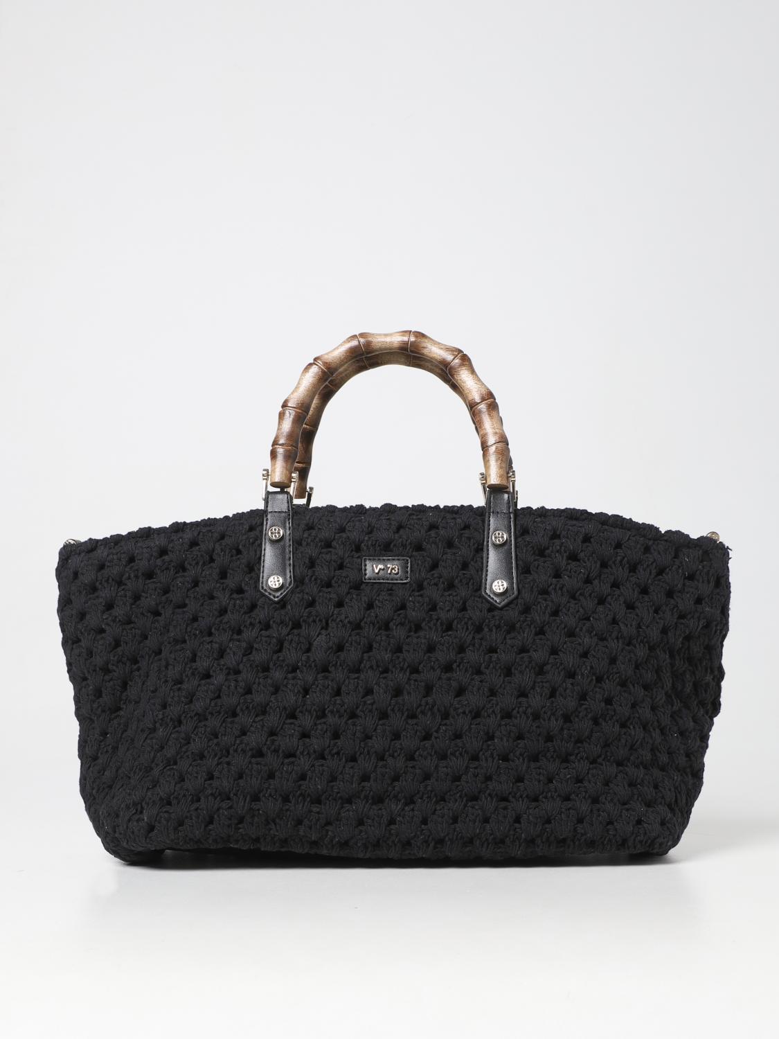 V73 BORSA A MANO: Borsa a spalla donna V73, Nero - Img 1