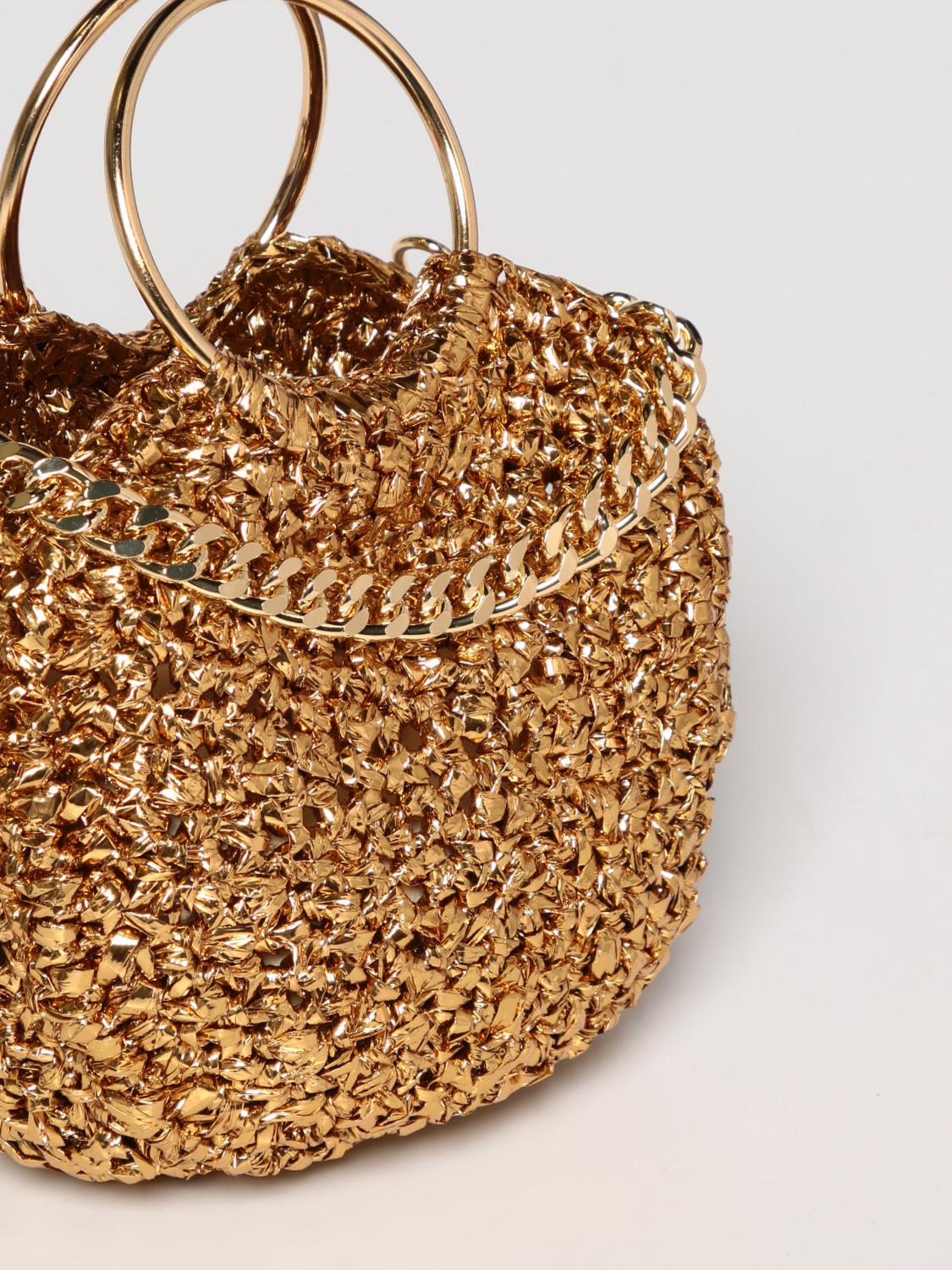CHICA BORSA A TRACOLLA: Borsa a spalla donna Chica, Oro - Img 3