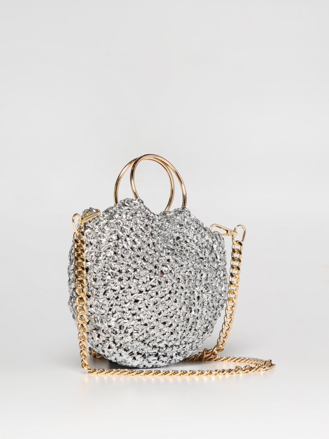 CHICA BORSA A TRACOLLA: Borsa a spalla donna Chica, Argento - Img 2
