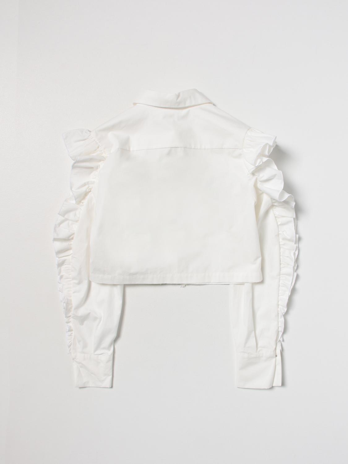 ELISABETTA FRANCHI LA MIA BAMBINA CHEMISE: Chemise enfant Elisabetta Franchi La Mia Bambina, Blanc - Img 2