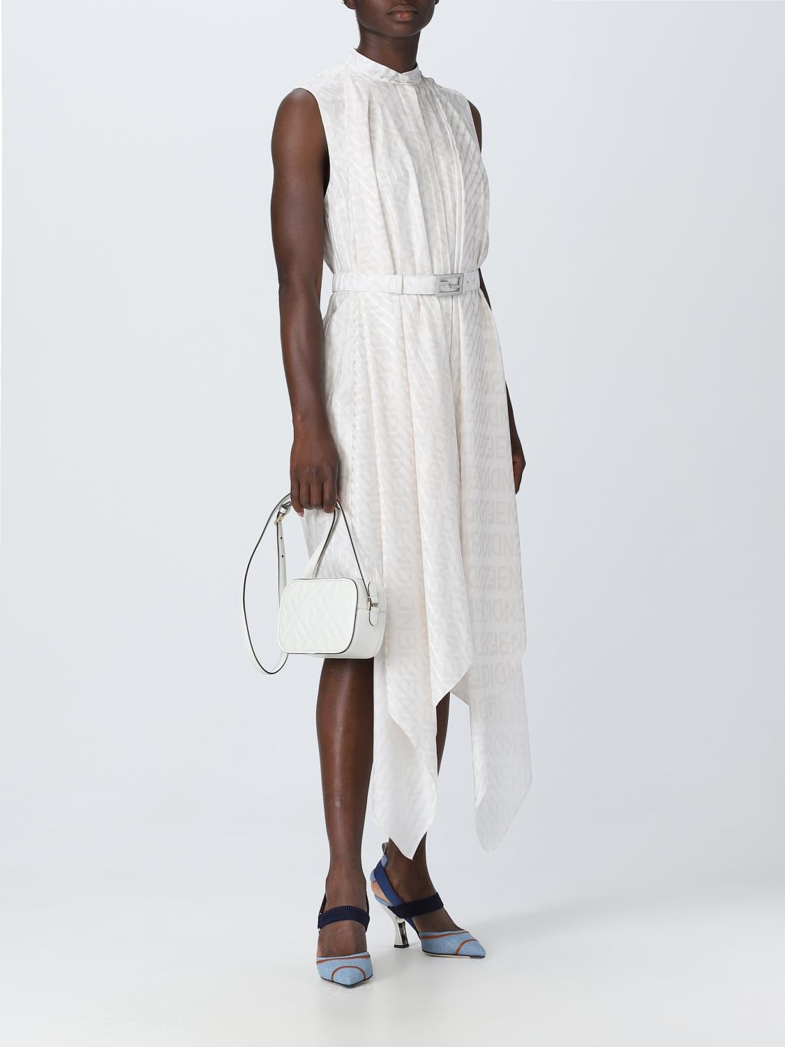 Fendi silk dress - White