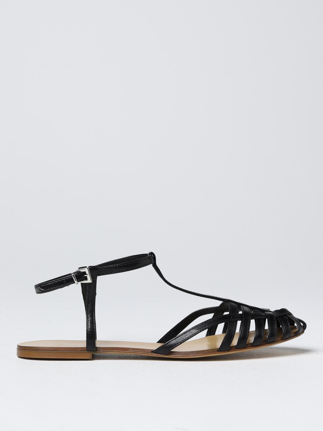 ANNA F. FLACHE SANDALEN: Schuhe damen Anna F., Schwarz - Img 1