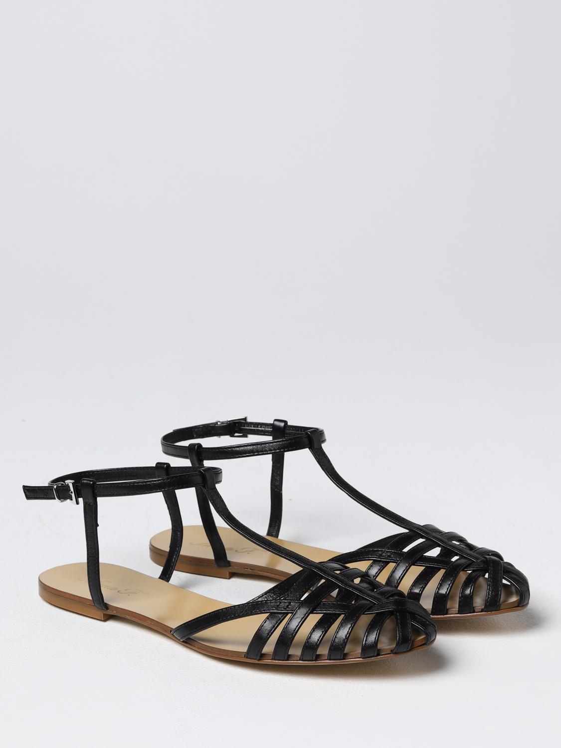 ANNA F. FLACHE SANDALEN: Schuhe damen Anna F., Schwarz - Img 2