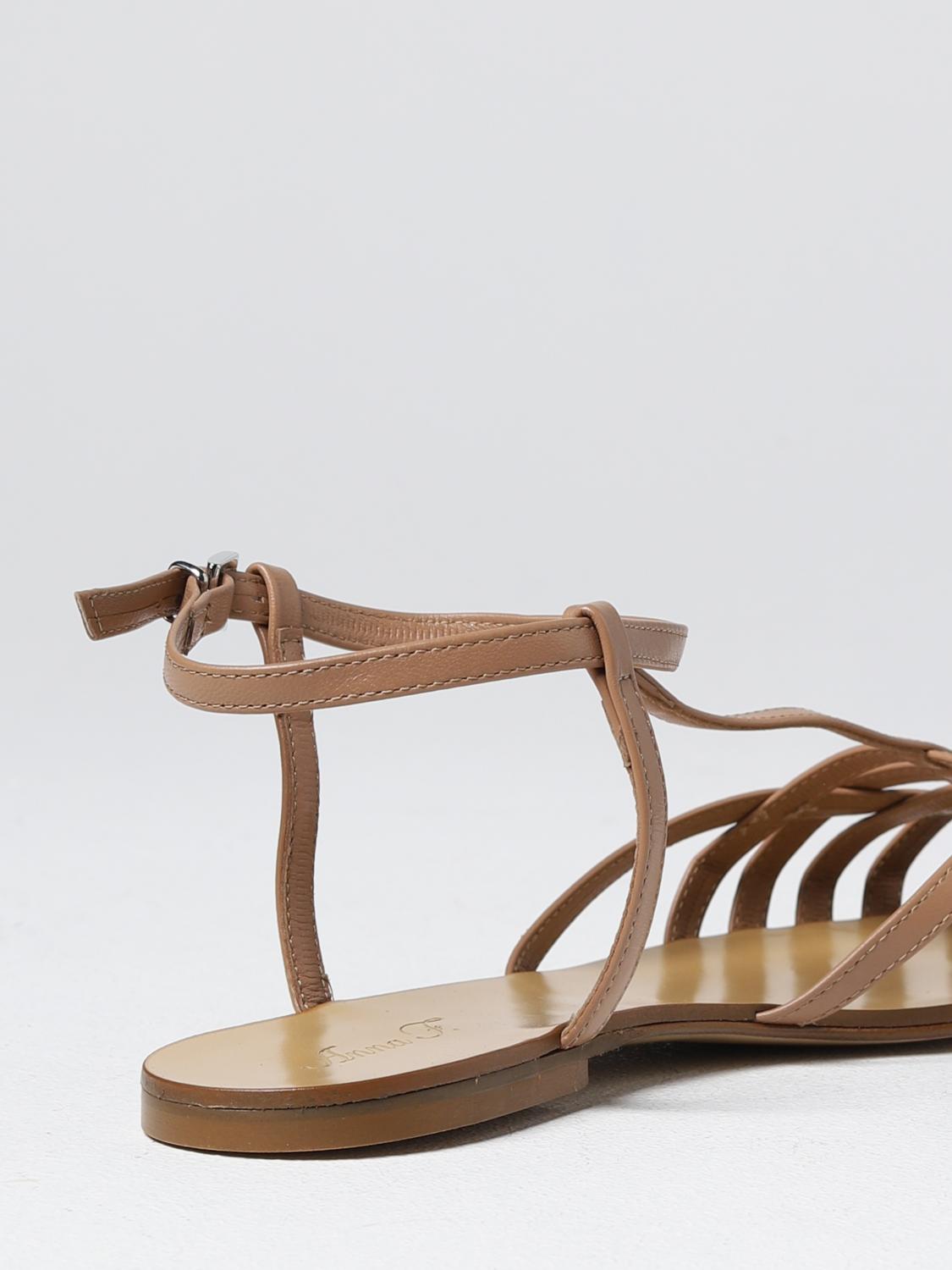 ANNA F. FLACHE SANDALEN: Schuhe damen Anna F., Leder - Img 3