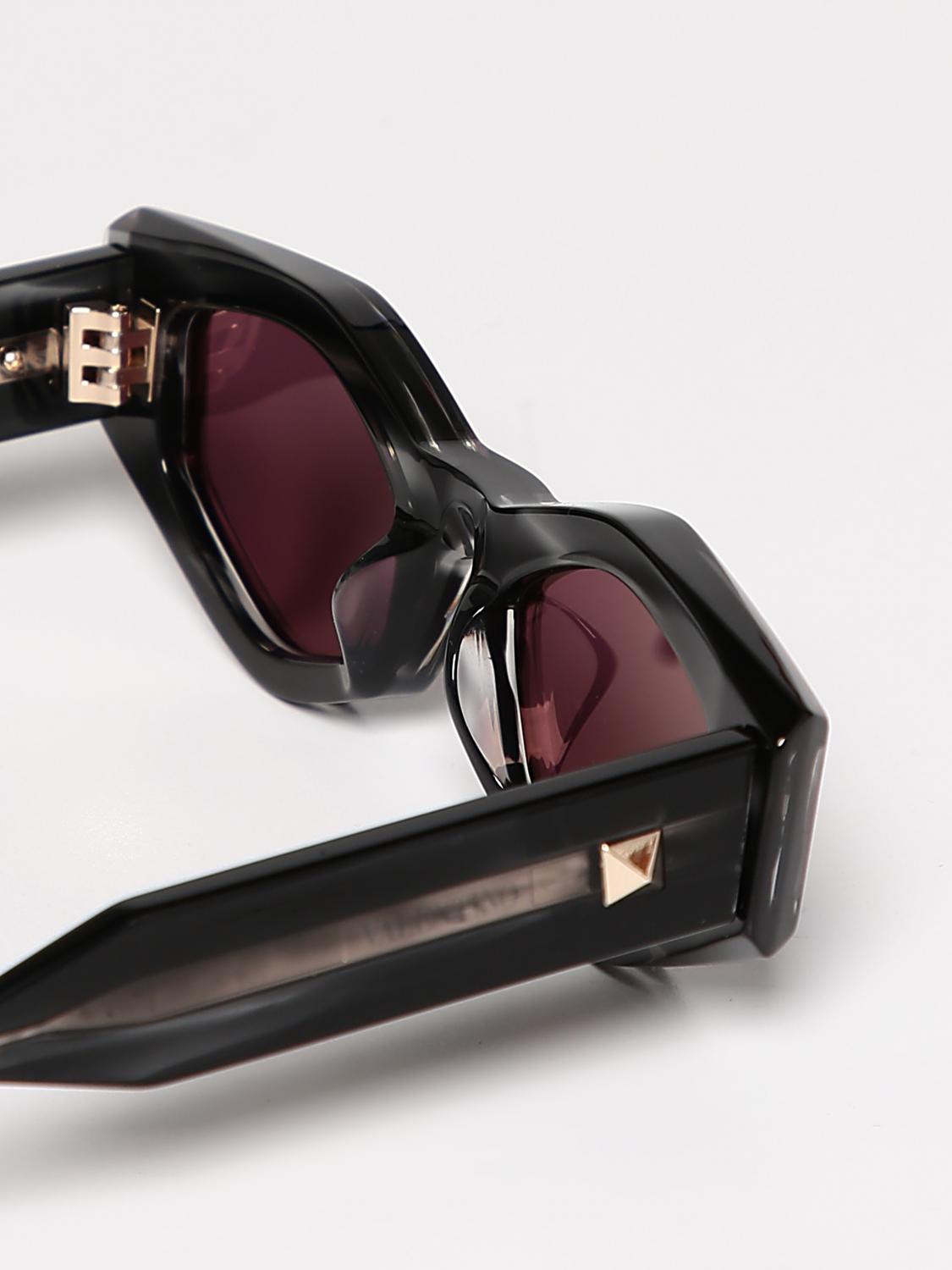 VALENTINO SUNGLASSES: Glasses men Valentino, Black - Img 4