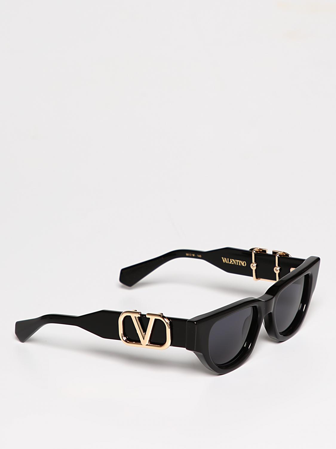 VALENTINO: Glasses woman - Black | Valentino sunglasses