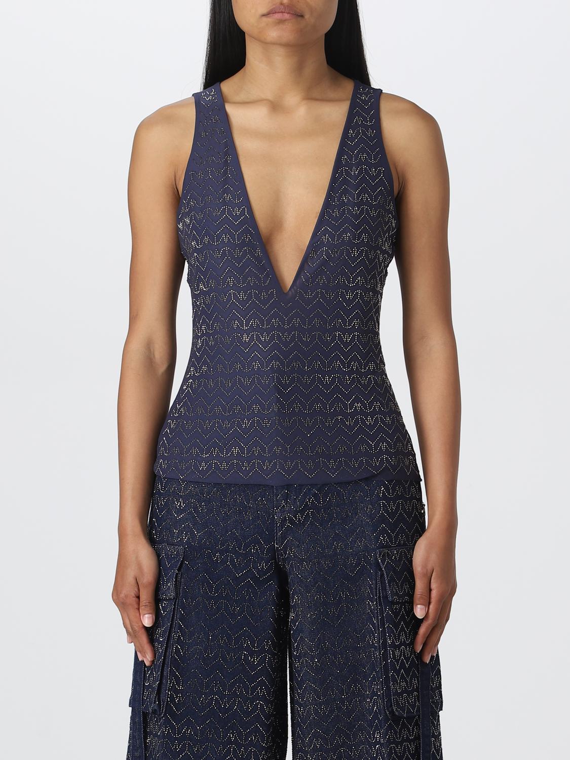 PATRIZIA PEPE TOP: Top mujer Patrizia Pepe, Azul Oscuro - Img 1