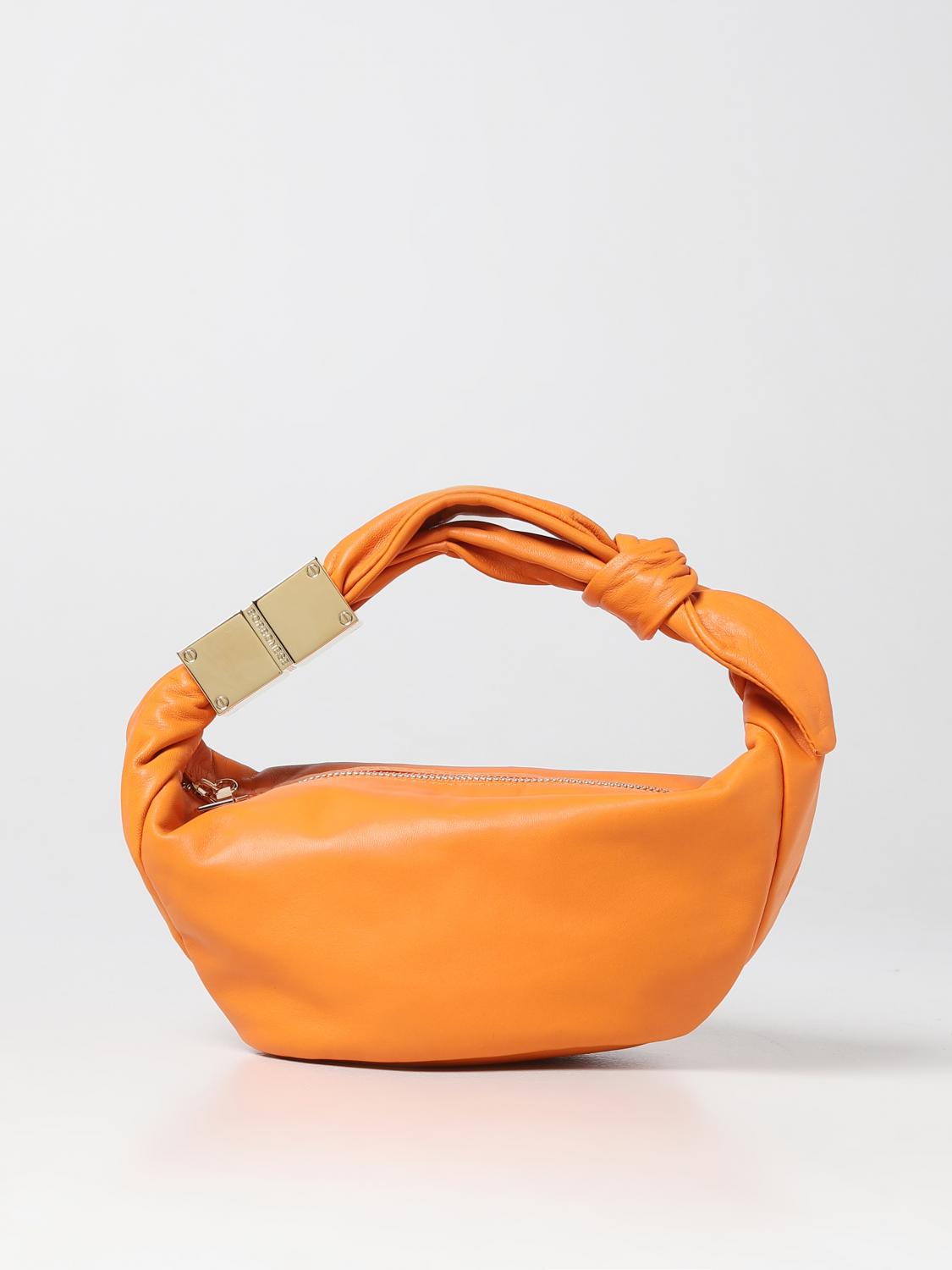 BORBONESE BORSA MINI: Borsa Domino Borbonese in nappa liscia, Arancione - Img 1