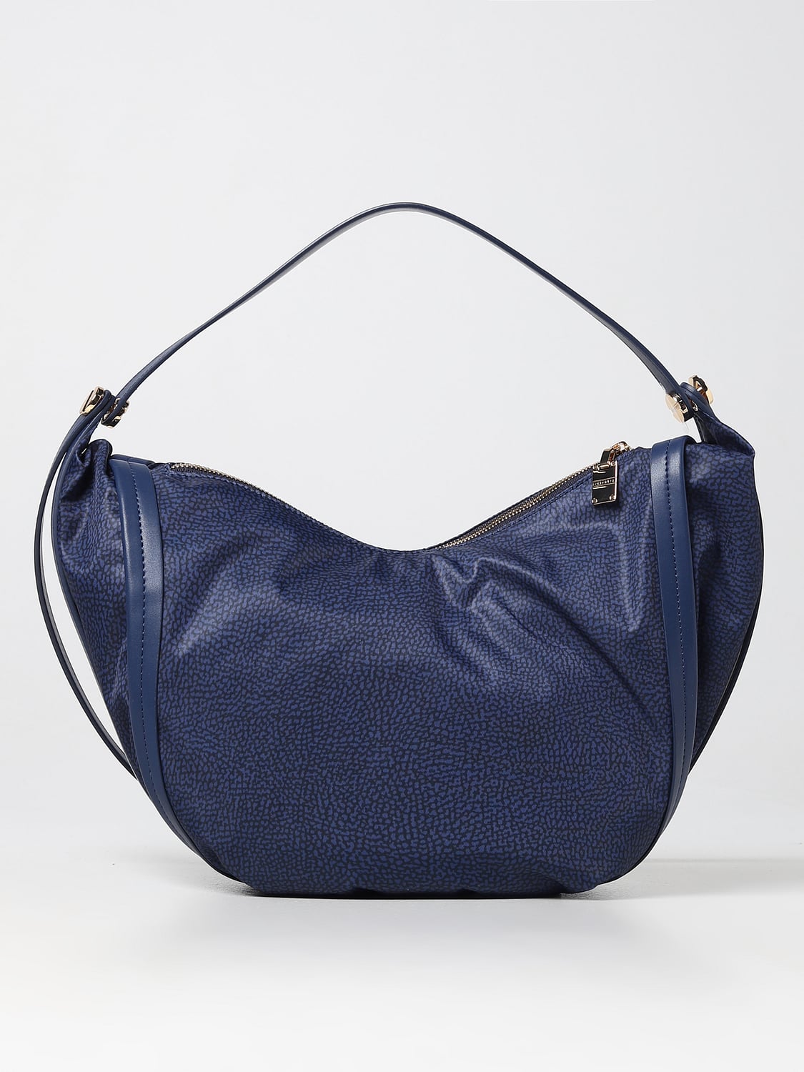 BORBONESE SCHULTERTASCHE: Schultertasche damen Borbonese, Blau - Img 1
