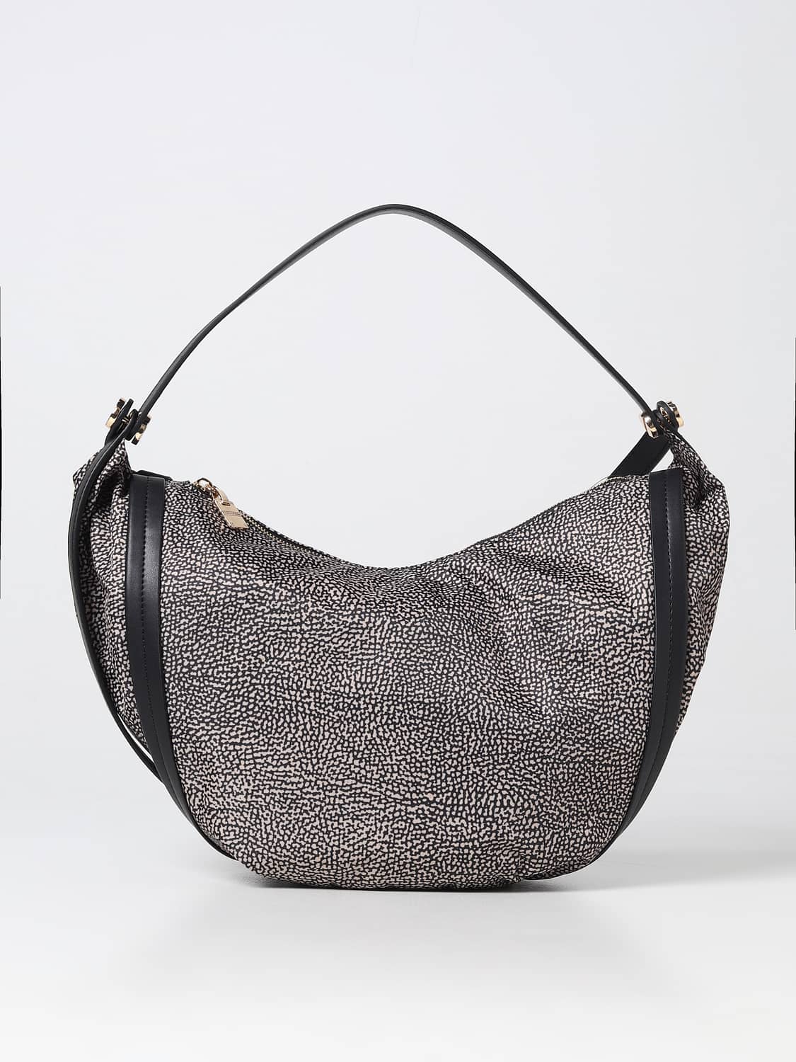 BORBONESE SCHULTERTASCHE: Schultertasche damen Borbonese, Natural - Img 1
