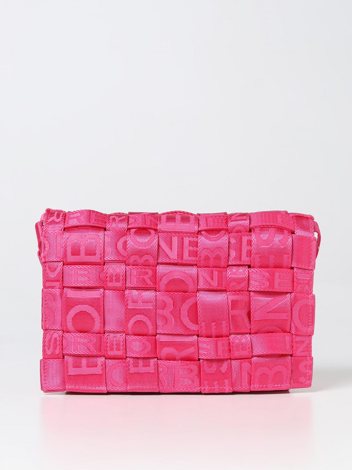 BORBONESE TRAGETASCHE: Schultertasche damen Borbonese, Fuchsia - Img 1