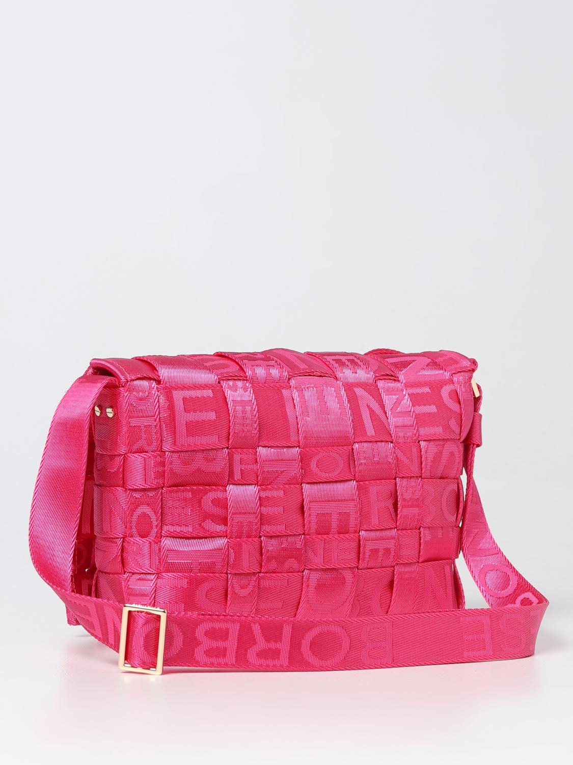 BORBONESE TRAGETASCHE: Schultertasche damen Borbonese, Fuchsia - Img 2