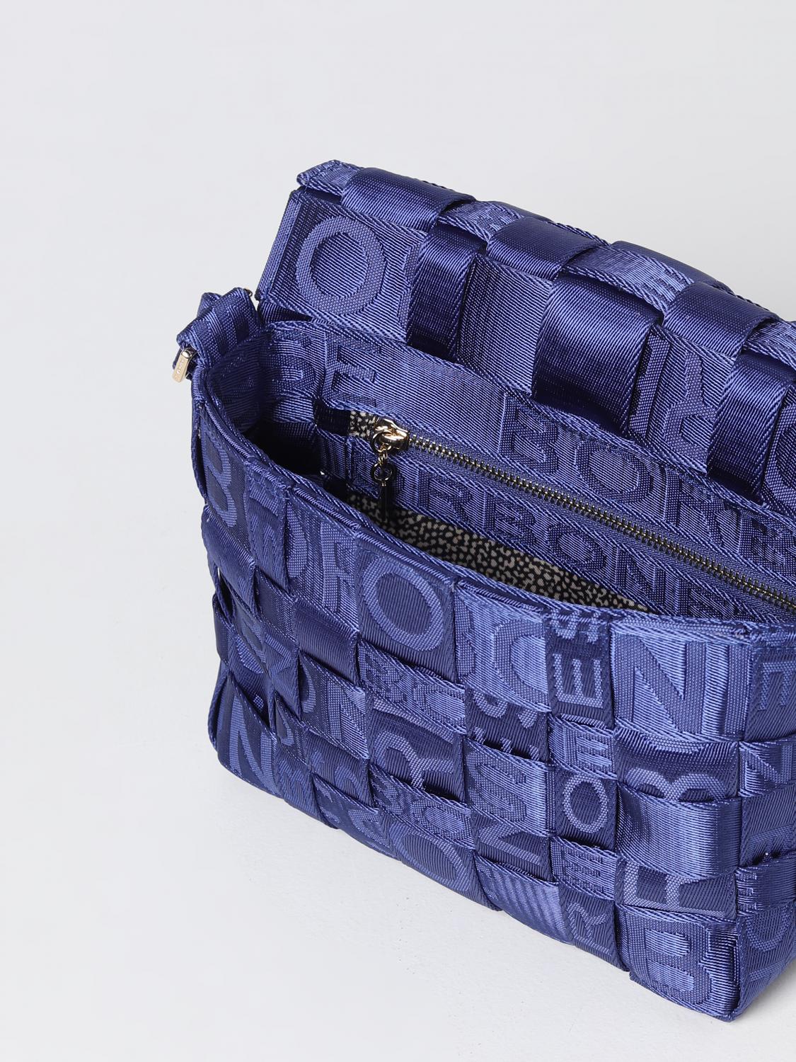 BORBONESE TRAGETASCHE: Schultertasche damen Borbonese, Navy - Img 3