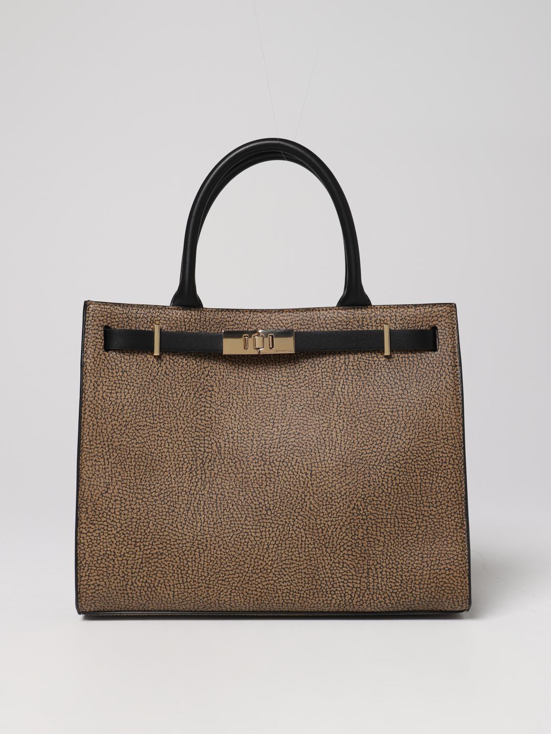 BORBONESE BORSA TOTE: Borsa Out Of Office Borbonese in tessuto spalmato, Naturale - Img 1