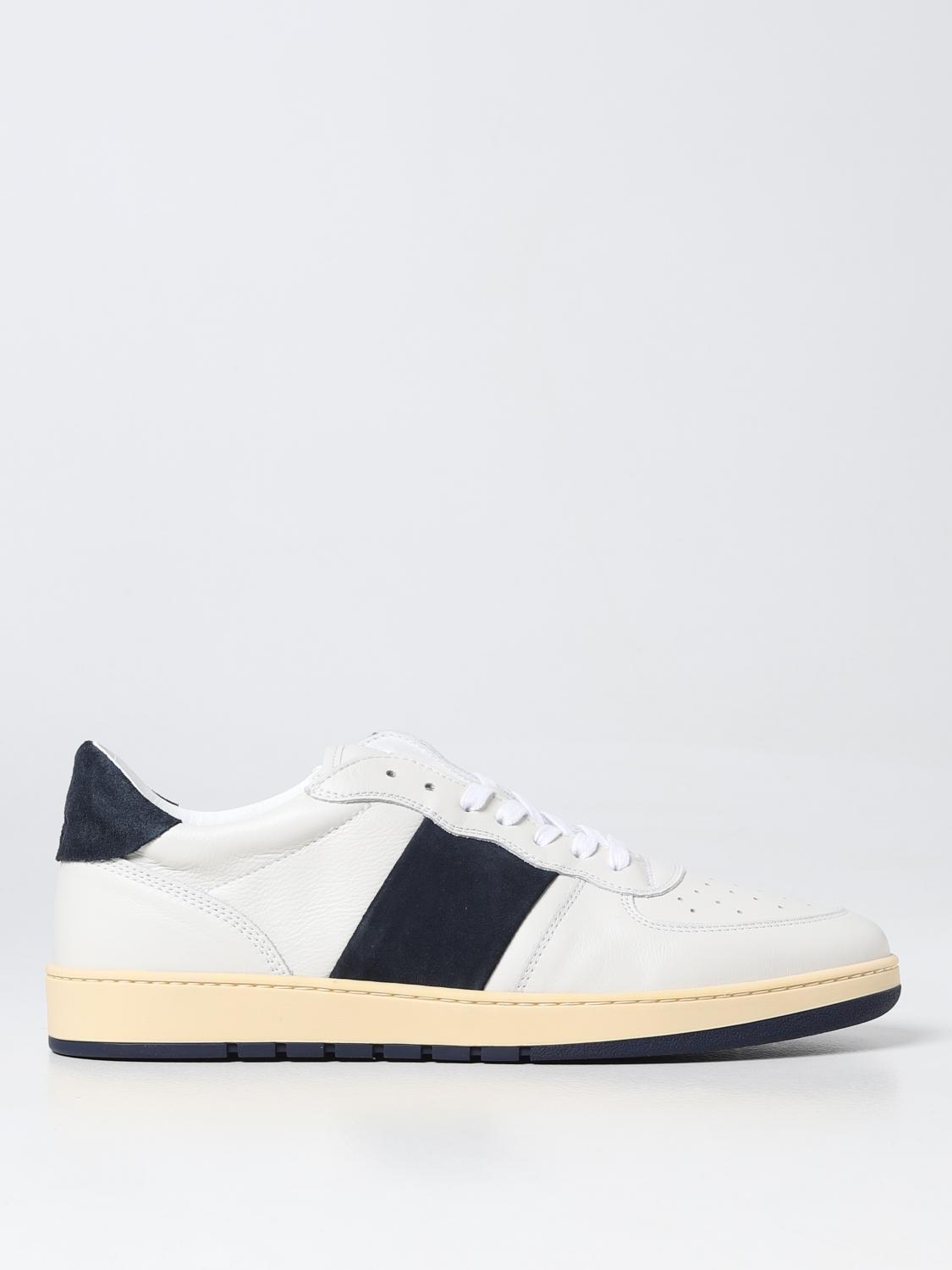 COLLEGIUM SNEAKERS: Sneakers Pillar Destroyer Collegium in pelle, Blue - Img 1