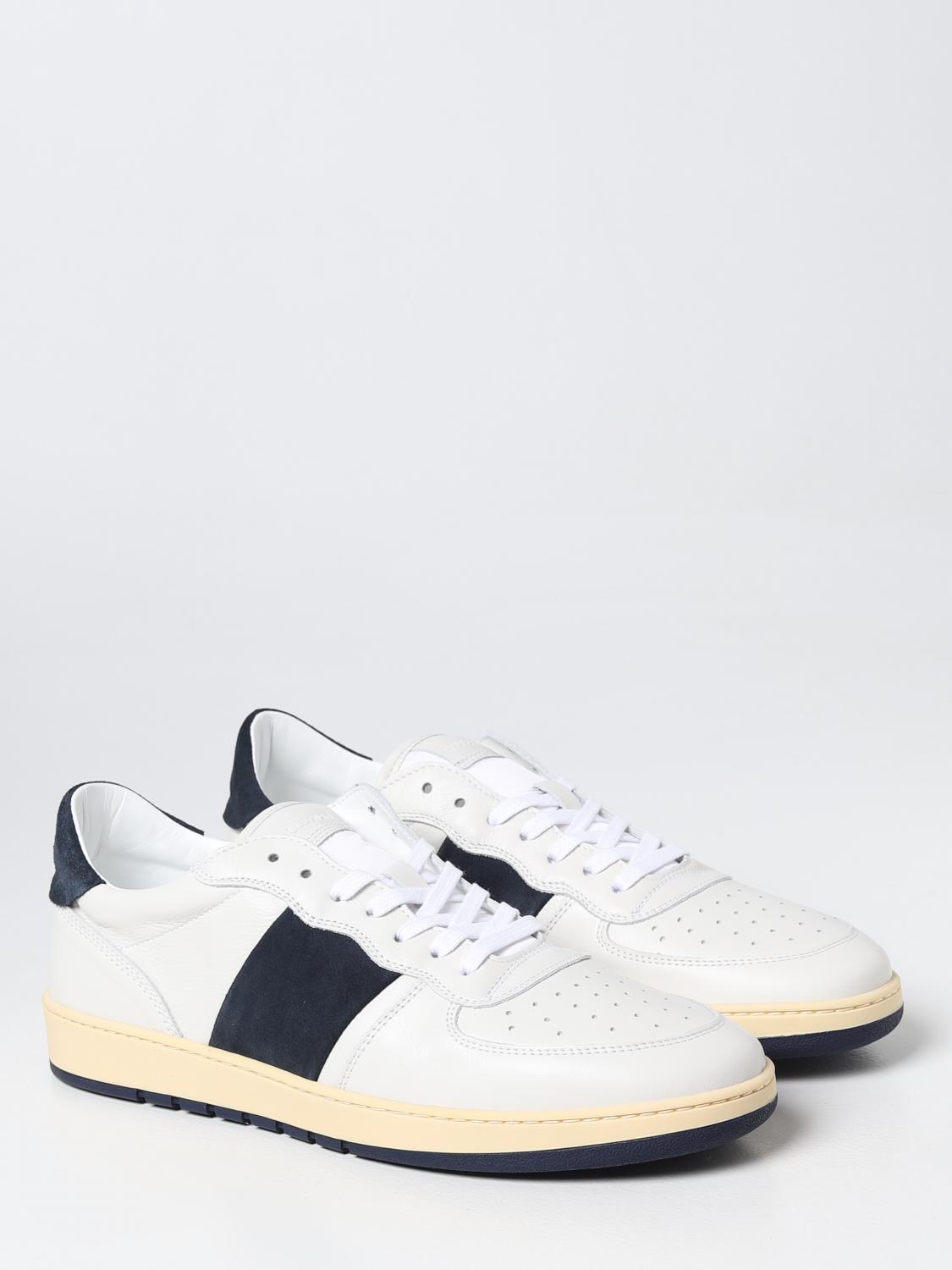 COLLEGIUM SNEAKERS: Sneakers Pillar Destroyer Collegium in pelle, Blue - Img 2