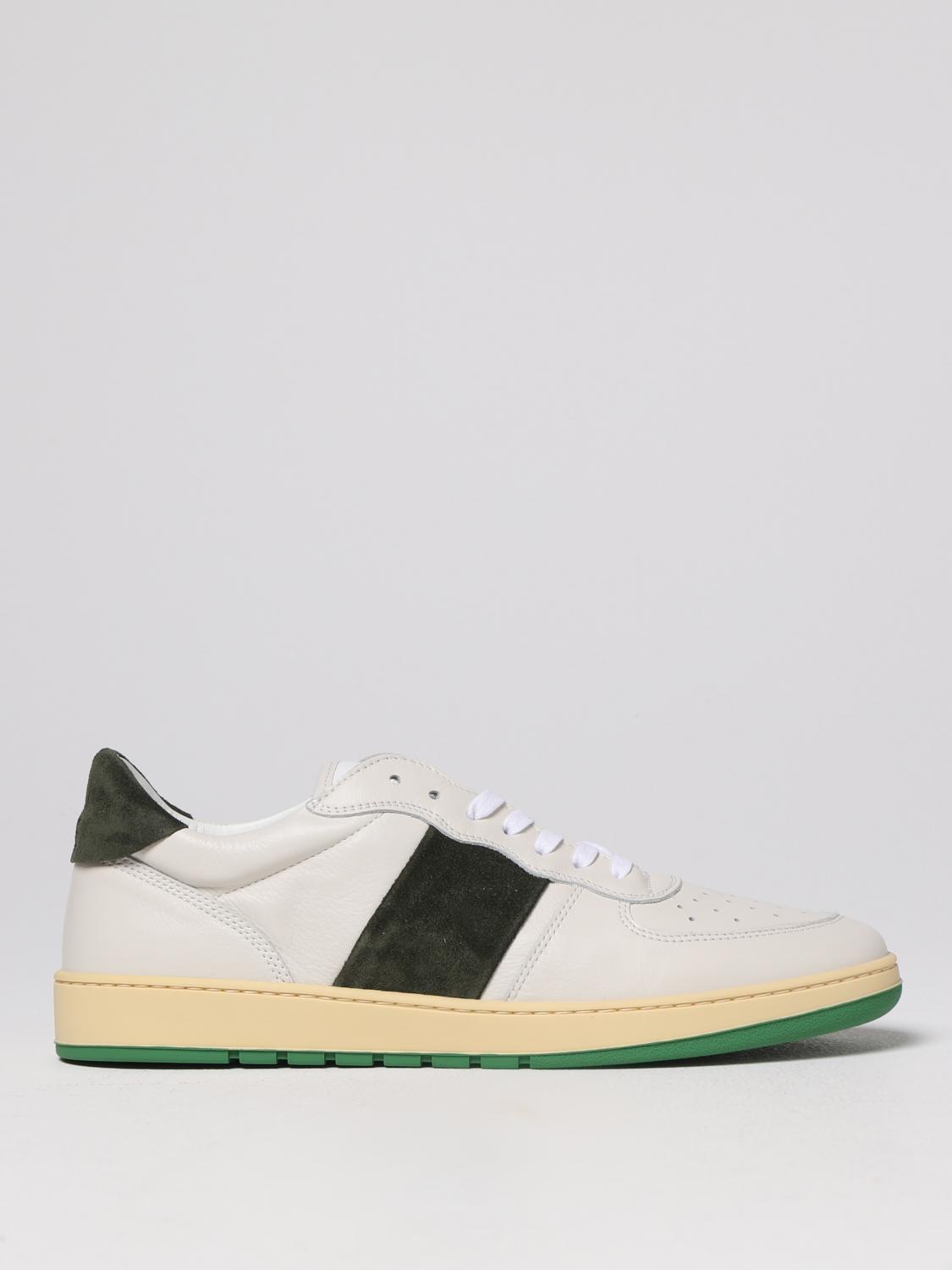 COLLEGIUM SNEAKERS: Sneakers Pillar Destroyer Collegium in pelle, Verde - Img 1