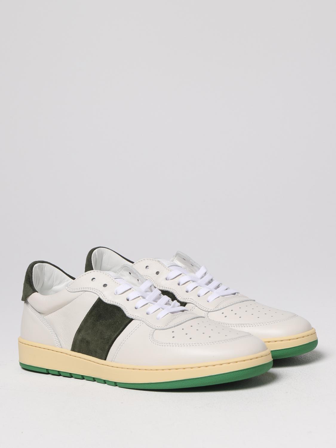 COLLEGIUM SNEAKERS: Sneakers Pillar Destroyer Collegium in pelle, Verde - Img 2